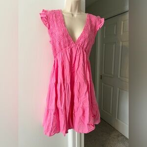 Pink smocked dress from Vici collection large